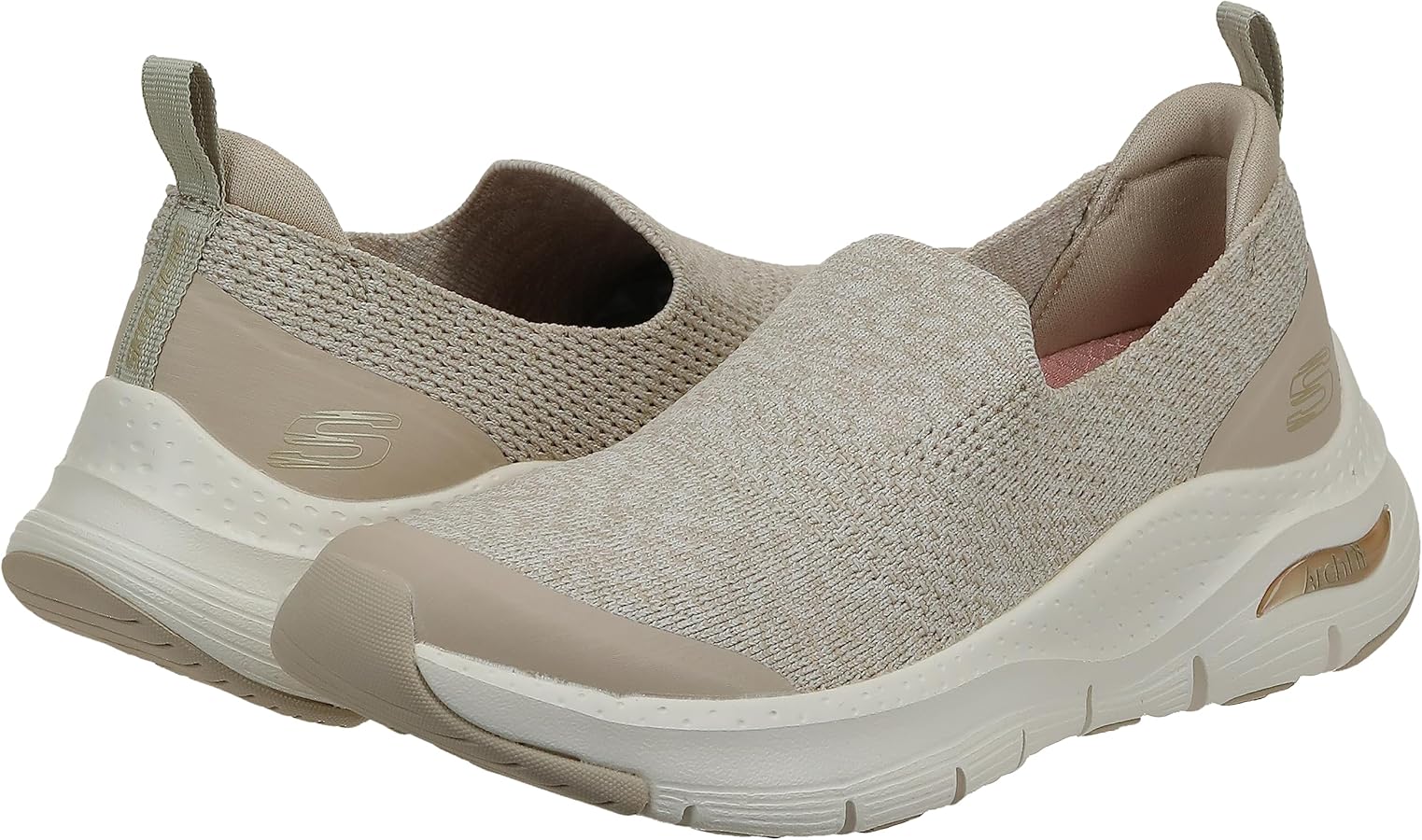 Amazon.com | Skechers Women's Arch Fit Slipper, Taupe Knit Gold Amazon.com | Skechers Women's Arch Fit Slipper, Taupe Knit Gold